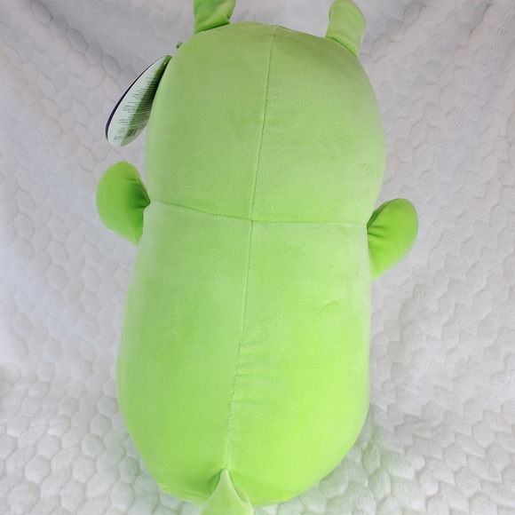 Jim Hugmee Squishmallow 14 Inch BNWT Spring Easter Bright Green Alpaca with Egg - Picture 3 of 7